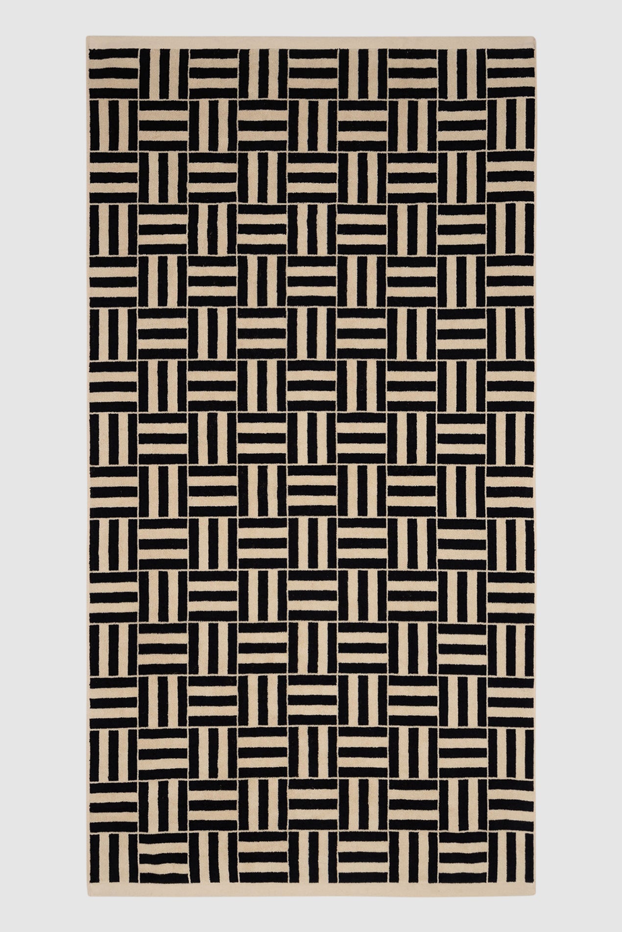 Saturdays NYC Willis Pool Towel in sand-noir