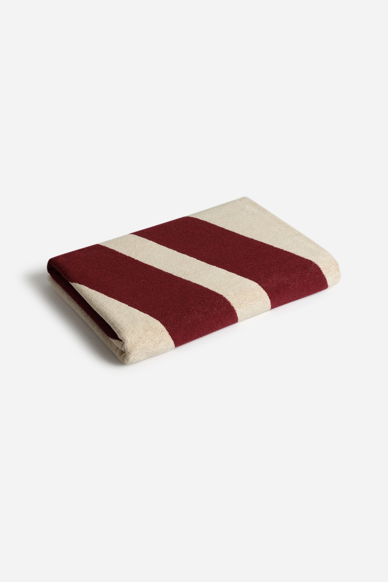 Saturdays NYC Erin Pool Towel in Maroon & Butter