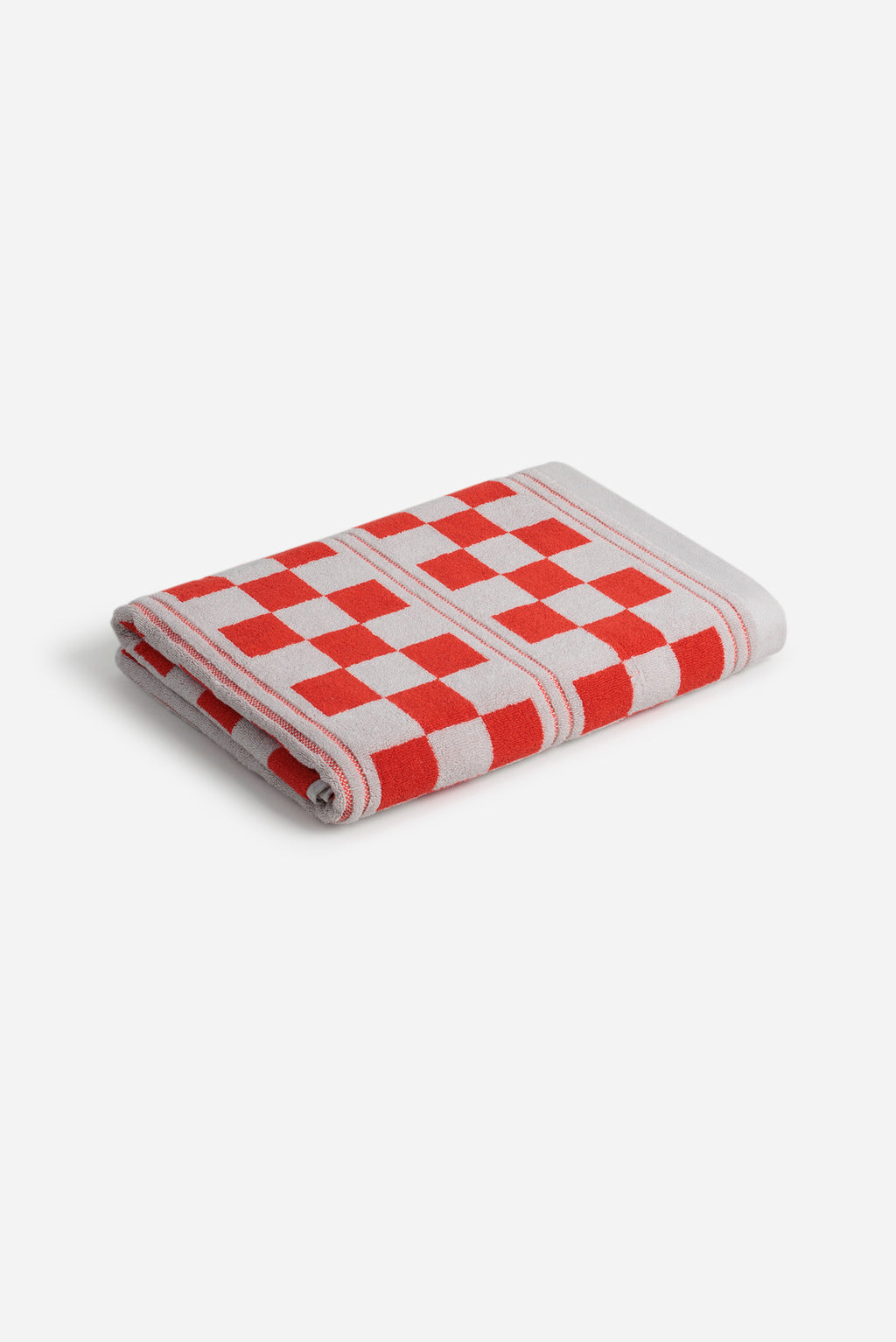 Saturdays NYC Busby Pool Towel in Cloud / Ranch Red