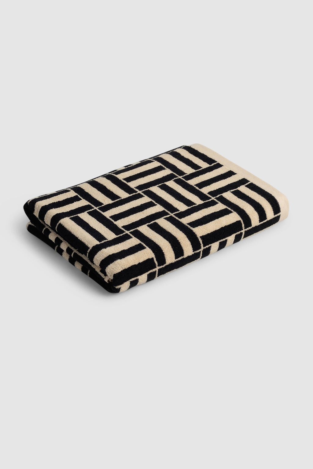 Saturdays NYC Willis Pool Towel in sand-noir