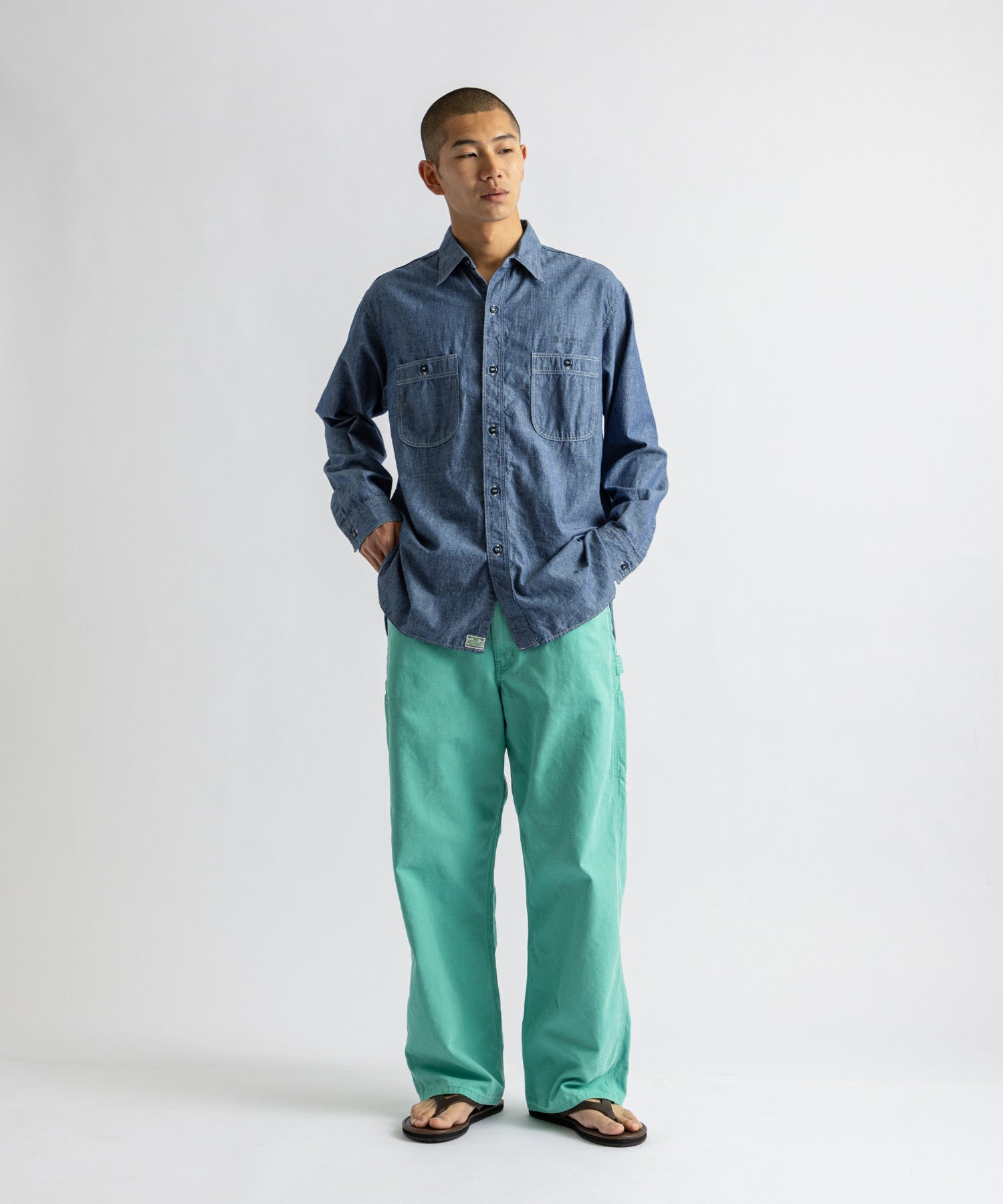 orSlow x Saturdays Dads Fit Oxford Painter Pants