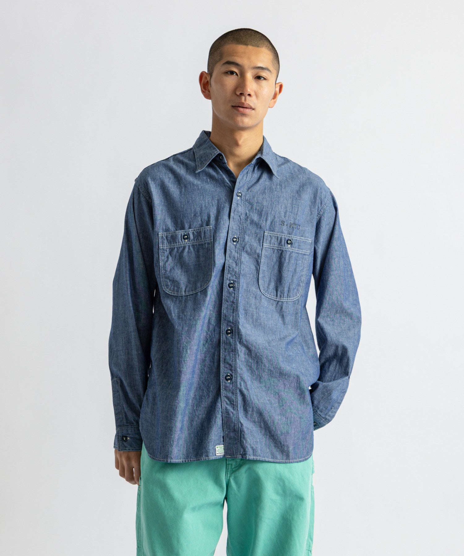 orSlow x Saturdays Relax Fit Chambray Work Shirt