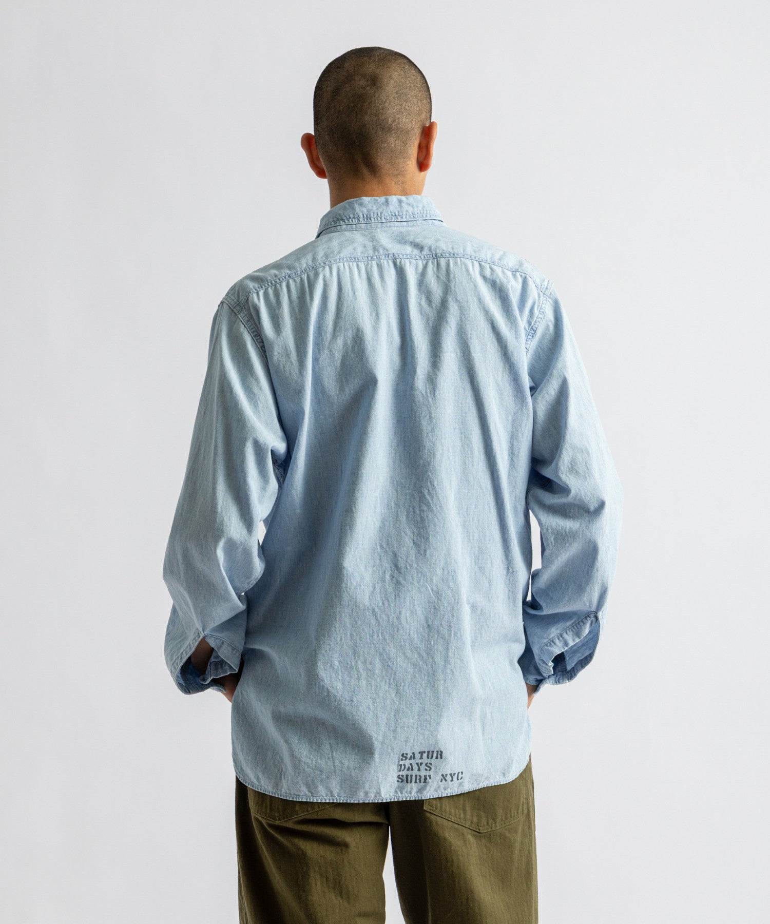 orSlow x Saturdays Relax Fit Chambray Work Shirt