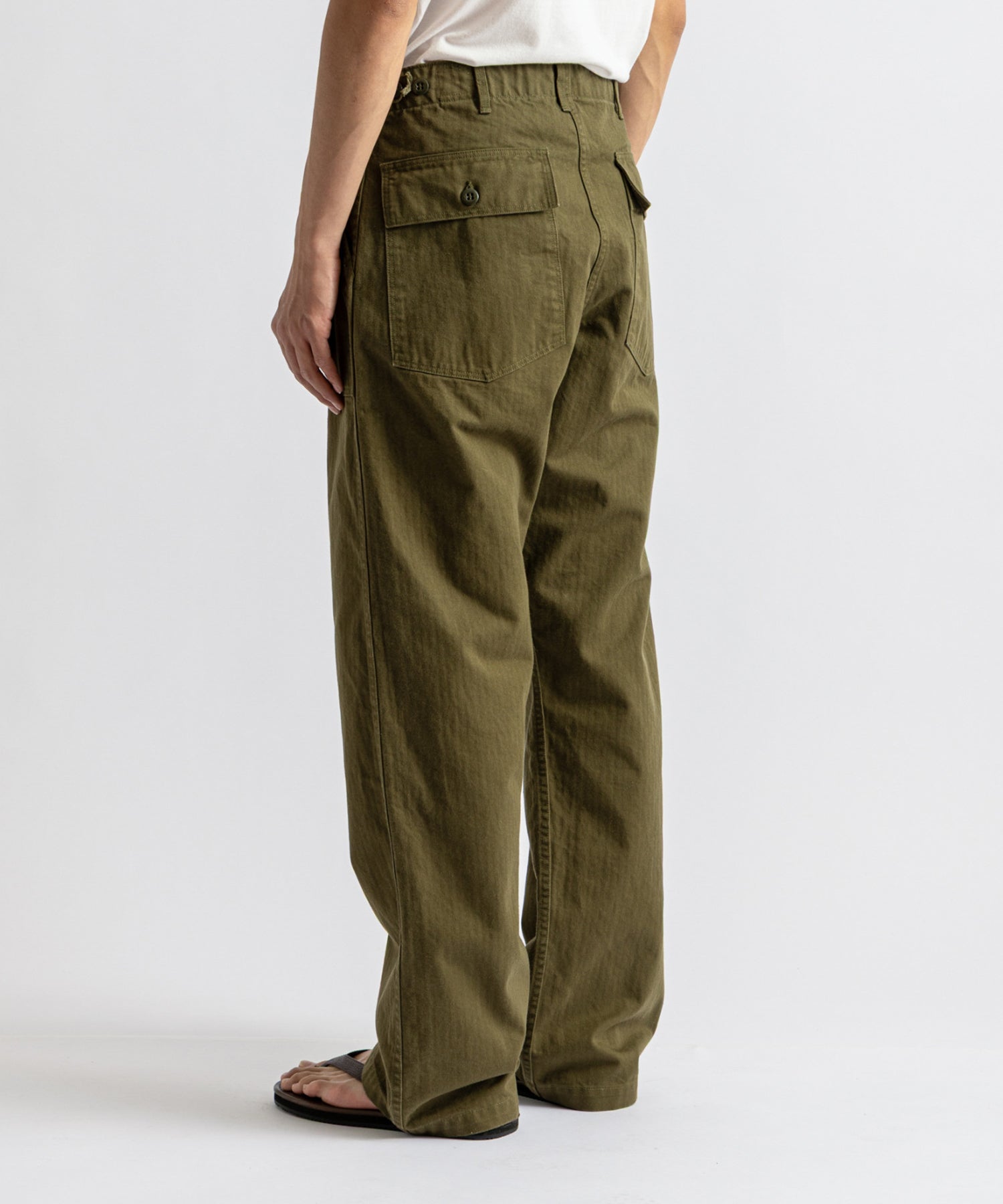 orSlow x Saturdays Herringbone Vintage Fit Fatigue Pants
