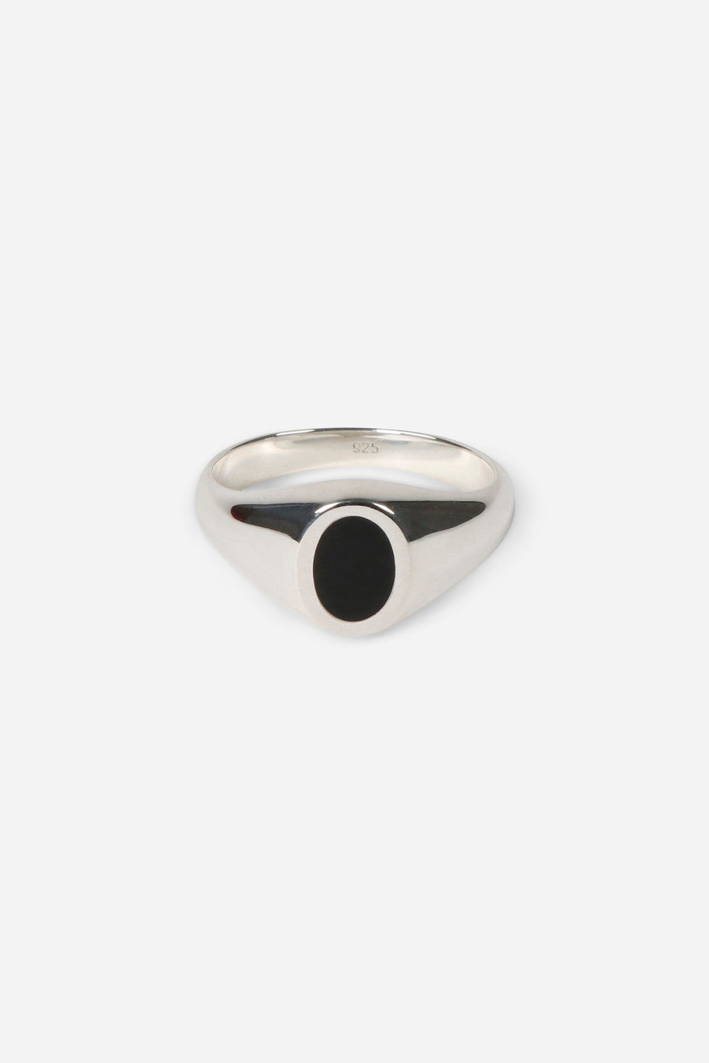 Saturdays NYC Type 019 Enamel Oval Signet Sterling Silver