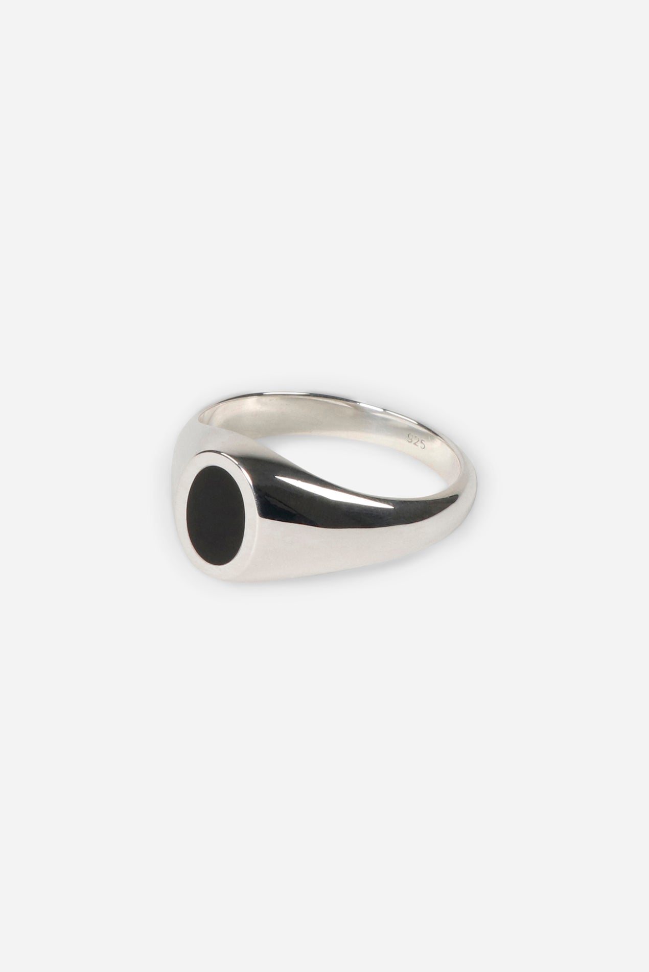 Saturdays NYC Type 019 Enamel Oval Signet Sterling Silver