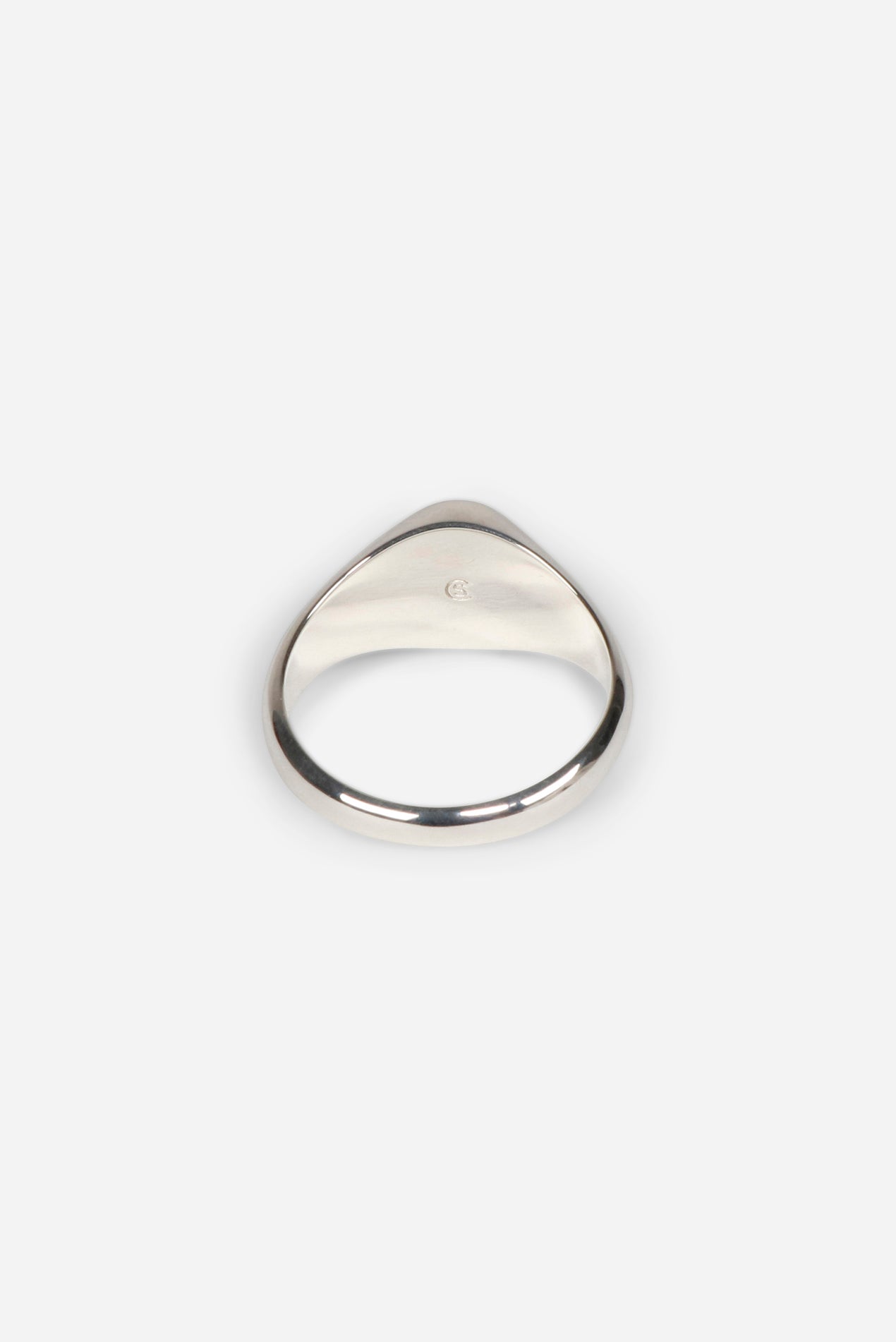 Saturdays NYC Type 019 Enamel Oval Signet Sterling Silver