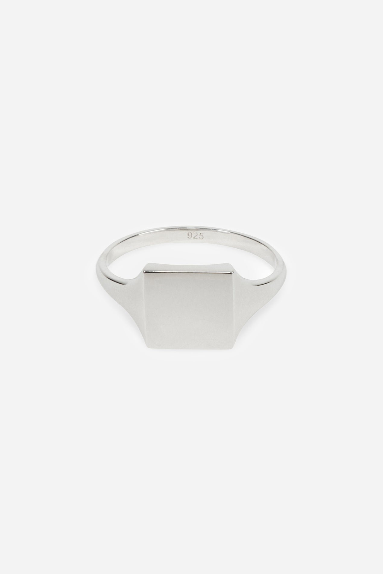 Saturdays NYC Type 011 Slim Square Signet 925 Sterling Silver