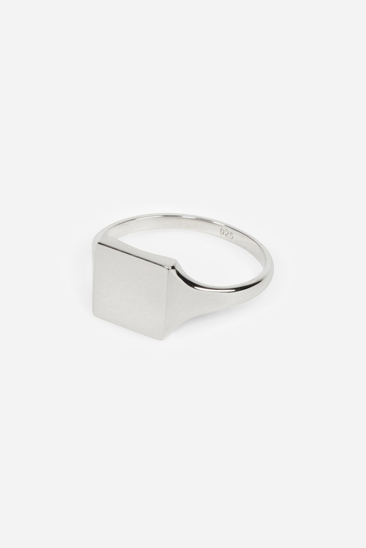 Saturdays NYC Type 011 Slim Square Signet 925 Sterling Silver